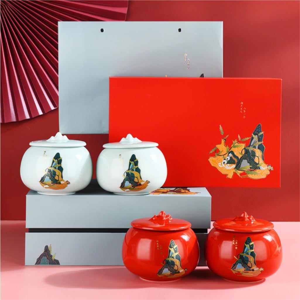 Organizer na torebki herbaty, pojemnik do przechowywania herbaty, ceramiczne puszki do przechowywania herbaty w hurcie, kuchnia domowa, orzechy, ziarna kawy, zamknięte puszki, chiński zestaw do herb