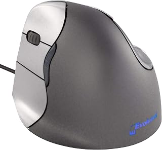 Evoluent VM4L Left Hand Ergonomic Vertical Mouse, Wired USB, 6 Programmable Buttons
