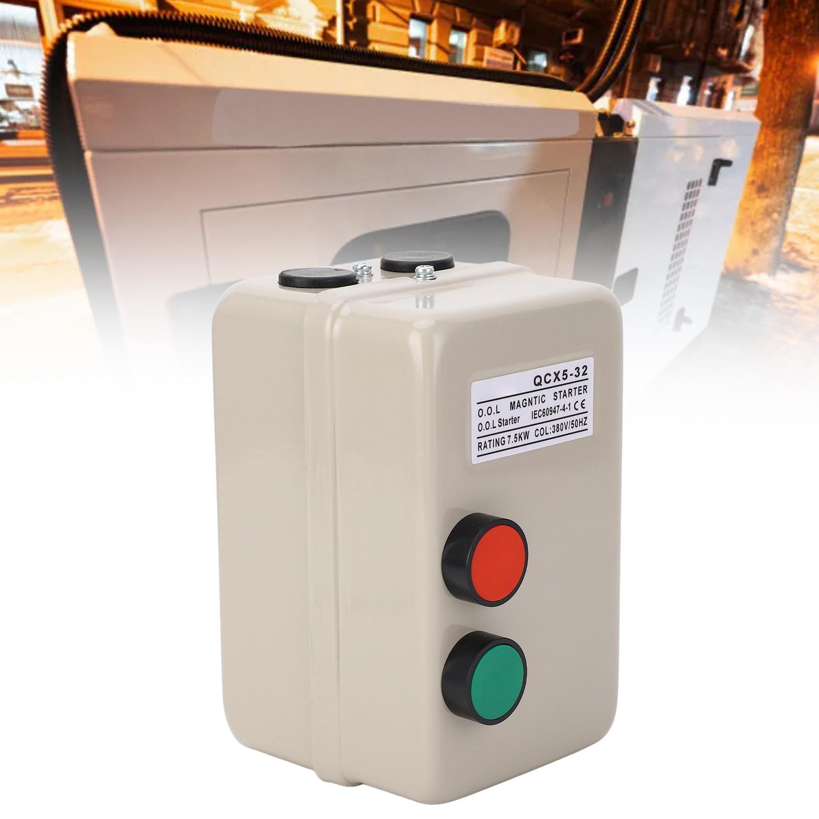 Interruttore Magnetico per Avviamento Motore Elettrico Monofase e Trifase 220V 240V 380V 20A 32A 7.5KW Protezione Sovraccarico Globale Applicazione Industriale