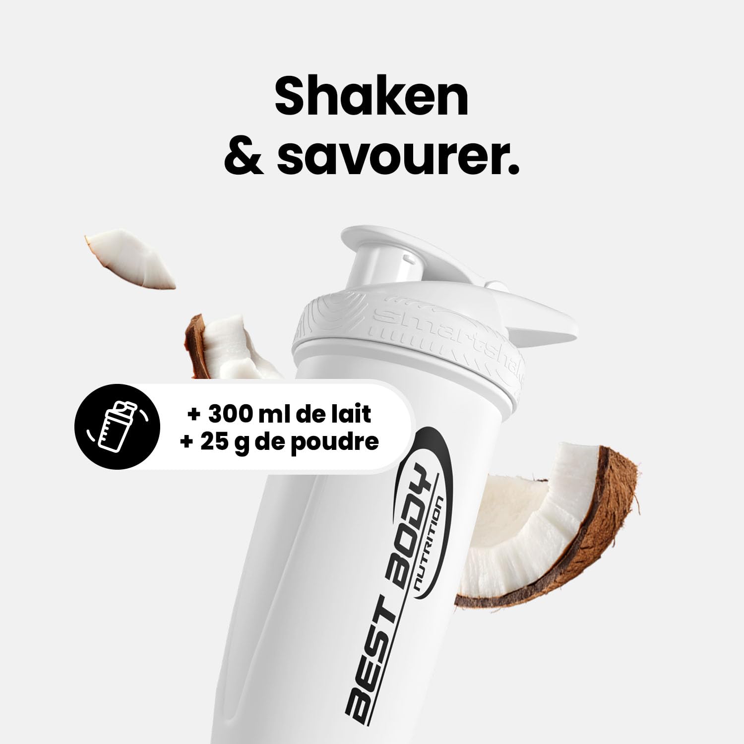 Best Body Nutrition Gourmet Premium Pro Protein Coconut 1000 g – 4-Component Protein Blend (Caseinate, Whey, Isolate, Egg) – Shake protéiné crémeux – Nutrition fitness & musculation