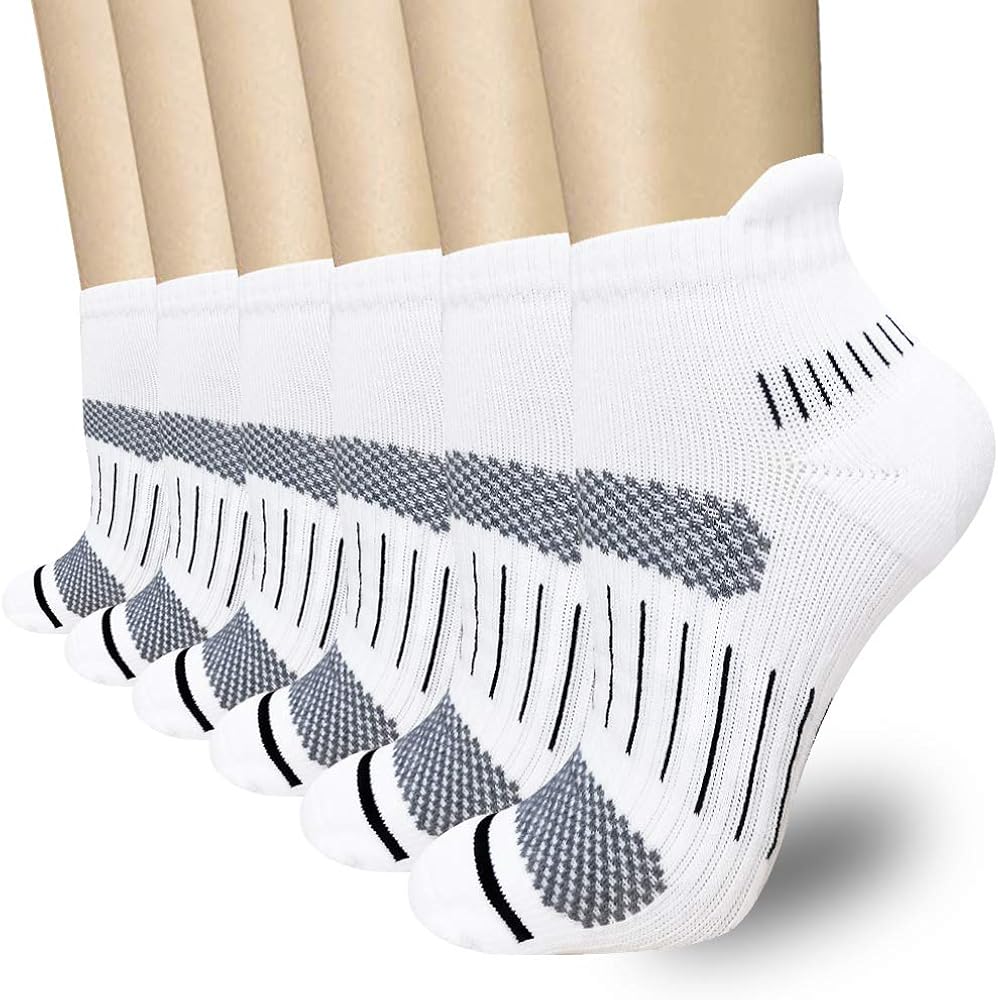 Copper Compression Running Socks for Women & Men, Best Athletic & Medical for Sports, Flight, Travel, Nurses, 8-15mmHg