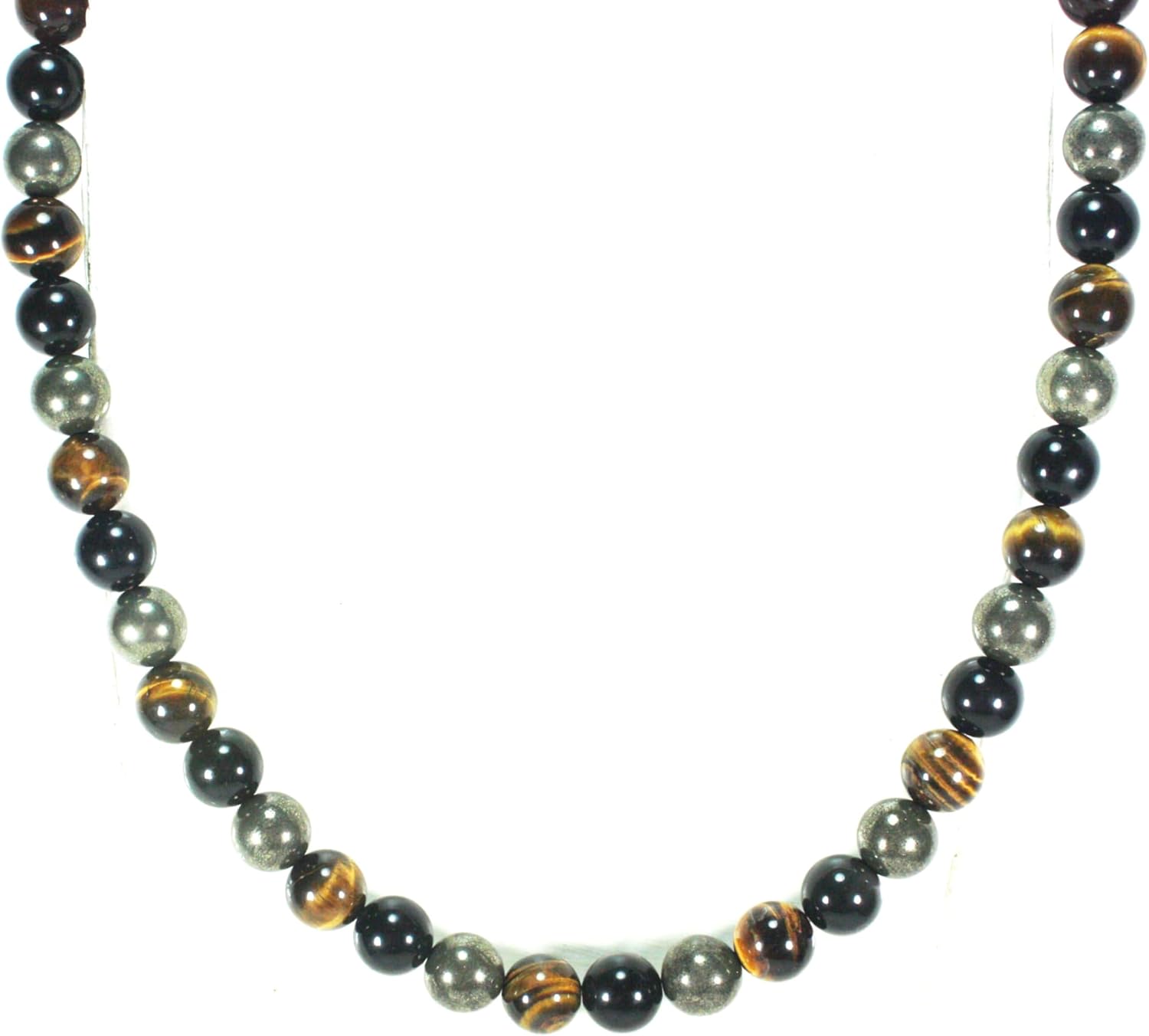 AurasbyOsiris Multistone Crystal Necklaces - Mens Jewlery - Womens Fashion - Gemstones for Protection and Healing Beaded Neckless Costume Jewelry