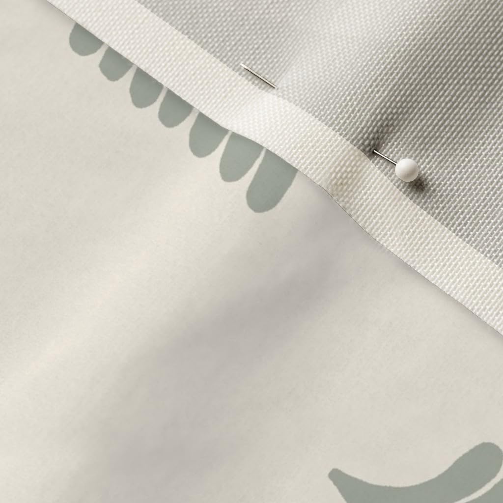 Spoonflower Fabric - Forest Bear Cream Green Neutral Nursery Boys Mountain Woodland Printed on Upholstery Velvet Fabric Fat Quarter - Upholstery Home Decor Bottomweight Apparel