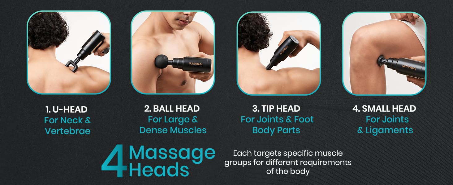 PRO Ultragun Massage Gun For Full Body Relaxation|Deep Tissue Percussion Massager Machine For Muscle Relaxation|Battery Powered And Handheld For Neck, Shoulder, Back, Foot With 1Y Warranty PRO Ultragun Massage Gun For Full Body Relaxation|Deep Tissue Percussion Massager Machine For Muscle Relaxation|Battery Powered And Handheld For Neck, Shoulder, Back, Foot With 1Y Warranty