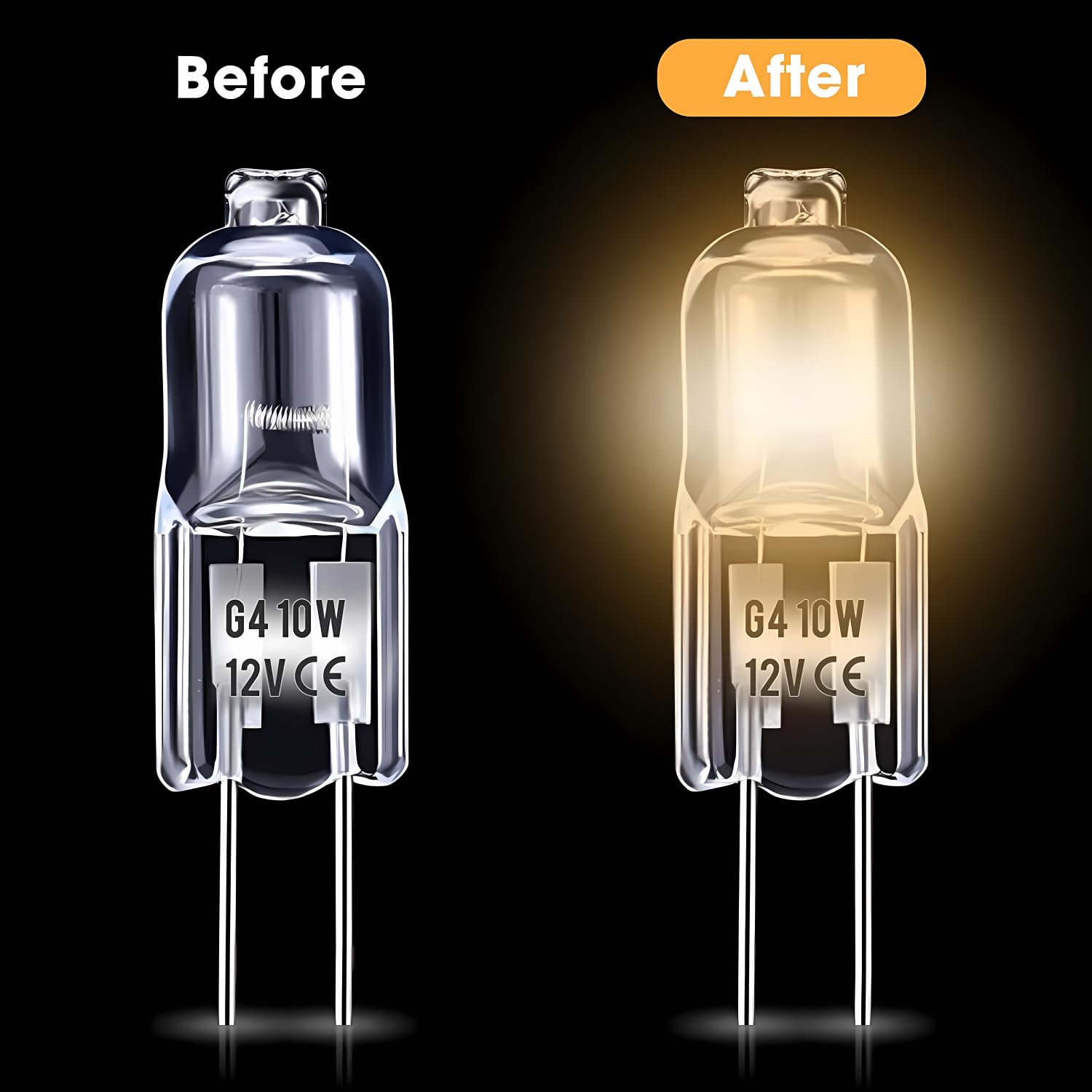 G4 Halogenlampe, hocheffizienter Ersatz, sofort betriebsbereit, 5 W-30 W, 6 V-24 V, für Kosteneinsparungen und lange Lebensdauer, kommerzielle Nutzung (30 W, 100 Stück/6 V)