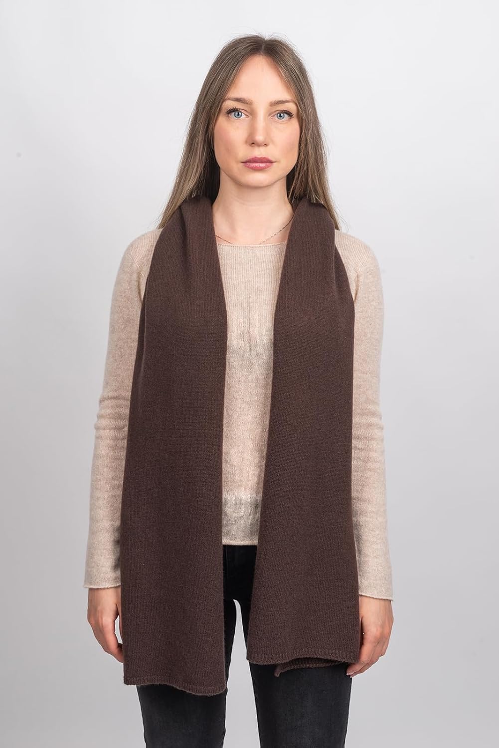 Dalle Piane Cashmere - 100% Cashmere Scarf - Made in Italy - Winter Neck Warmer (14" x 77") - Christmas Gift - Image 3