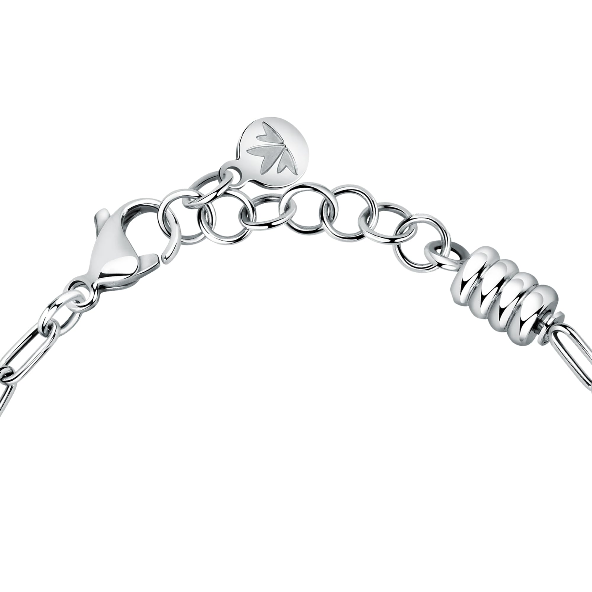 Morellato Bracciale Quadrifoglio Donna Acciaio Cristallo Collana Portafortuna DROPS Collezione SCZ1351
