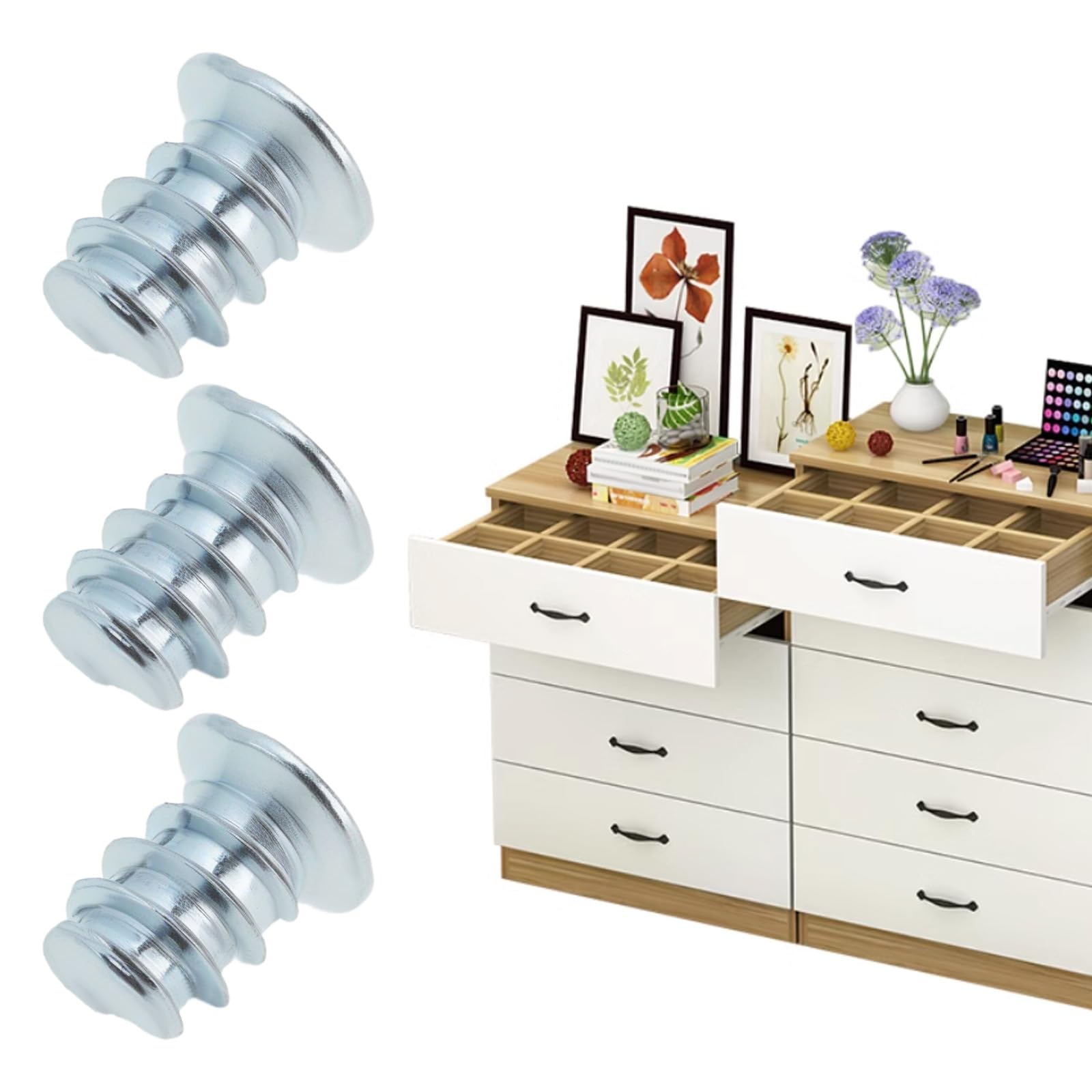 Be In Your Mind 20pcs M6x9mm Drawer Slide Rail Screws 100365 118788 118789 Compatible with IKEA Compatible with HEMNES - Image 3