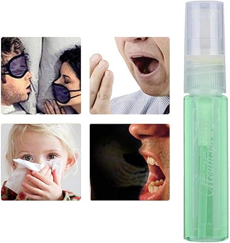 Miniatura 5 de Spray oral para el aliento oral, espray oral portátil de 0.4 onzas líquidas, espray para el cuidado bucal (sabor a lima)