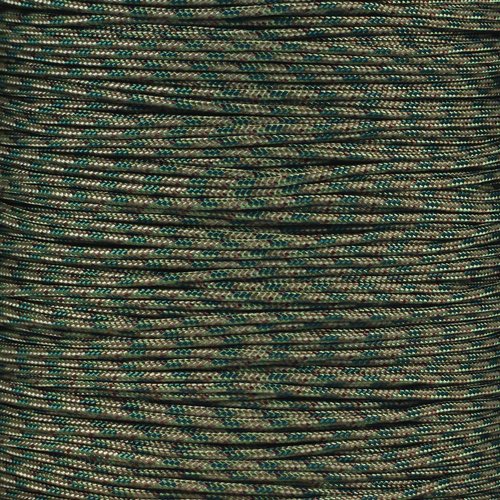 Paracord Planet 95lb Paracord – 1 Strand Type I Parachute Cord for Outdoors and DIY – Dark Multicamo (50 ft)