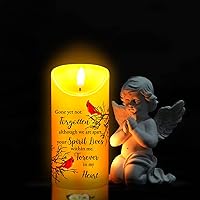Vista 7 de Velas conmemorativas, regalos conmemorativos, velas LED conmemorativas para la pérdida de un ser querido, velas sin llama, regalos de duelo, velas a