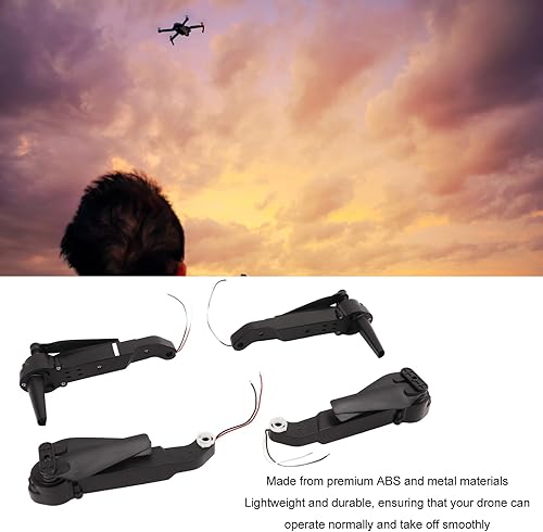 Miniatura 3 de RC Quadcopter Piezas de repuesto Axis Brazos con motor Hélice ABS Metal Racing Drone Frame Parts Accesorios de repuesto para E88 E88MAX E525 P1