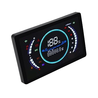 Motorcycle Digital Dashboard Adjustable LED Speedometer Tachometer Odometer with Temperature Gear Display