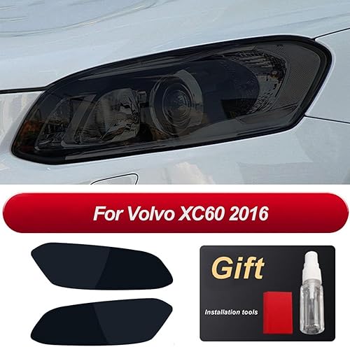 Miniatura 4 de JCAKES 2 Pcs Car Headlight Tint Black Protective Film TPU Sticker for Volvo S60 XC90 XC60 XC40 V60 V90 S90 2015-2020 Accessories