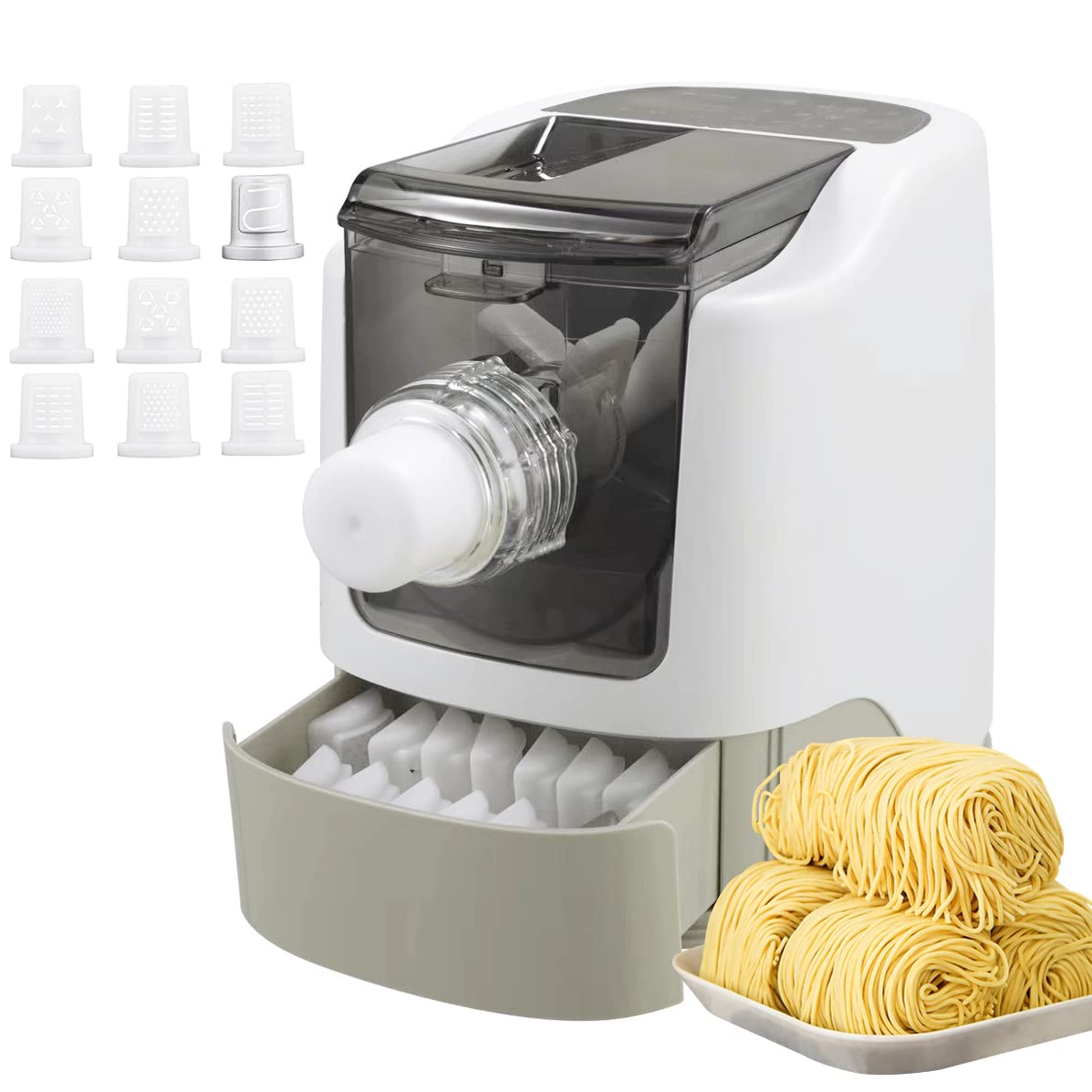 Amazon | ANJIZERUEN 製麺機 全自動電気麺メーカー 家庭用製麺機