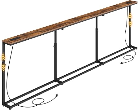 HOOBRO 102.3 Inch Narrow Console Table, Skinny Behind Couch Table