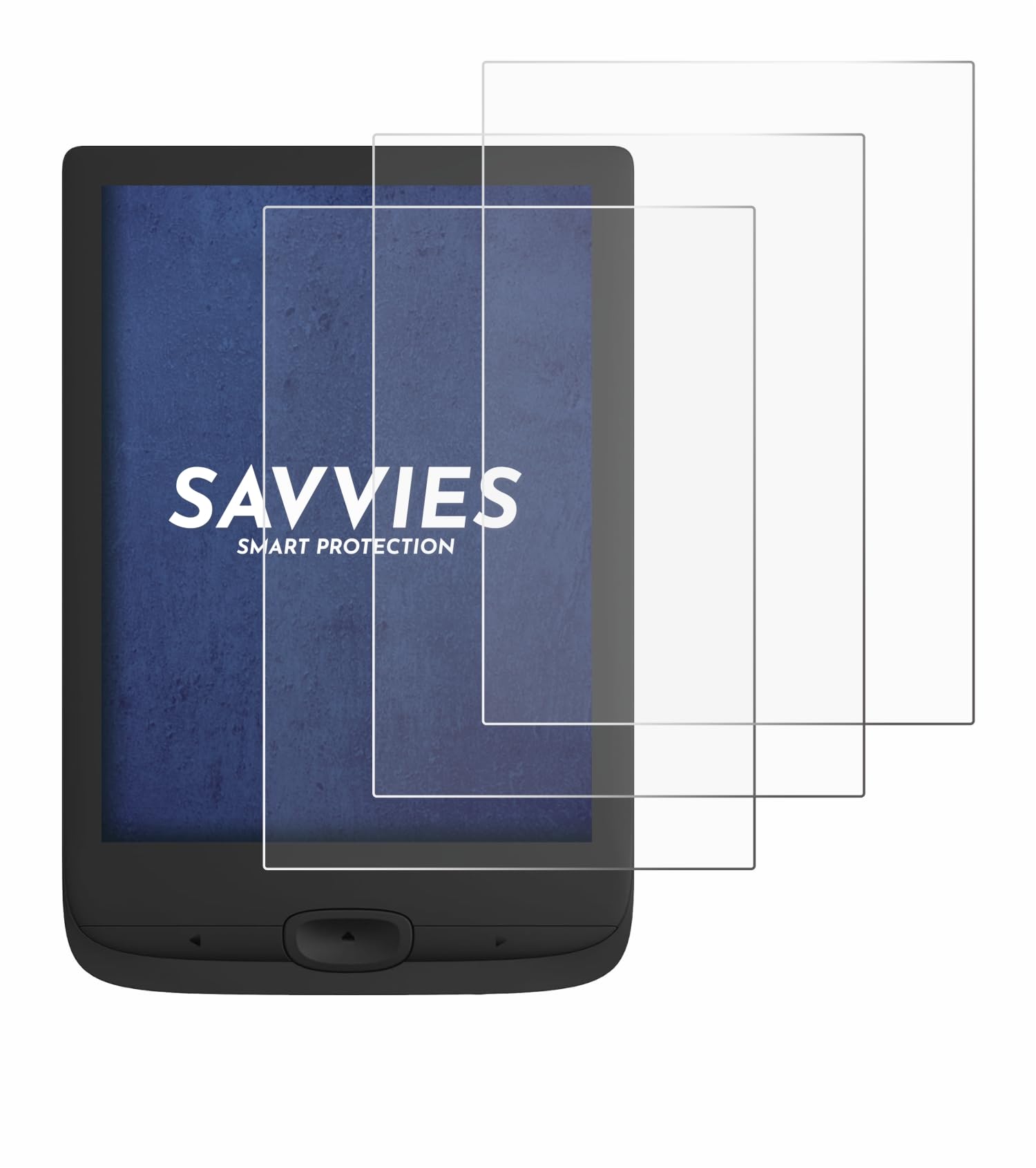 savvies 6 Pack Screen Protector compatible with PocketBook Basic Lux 4 Protection Film Clear