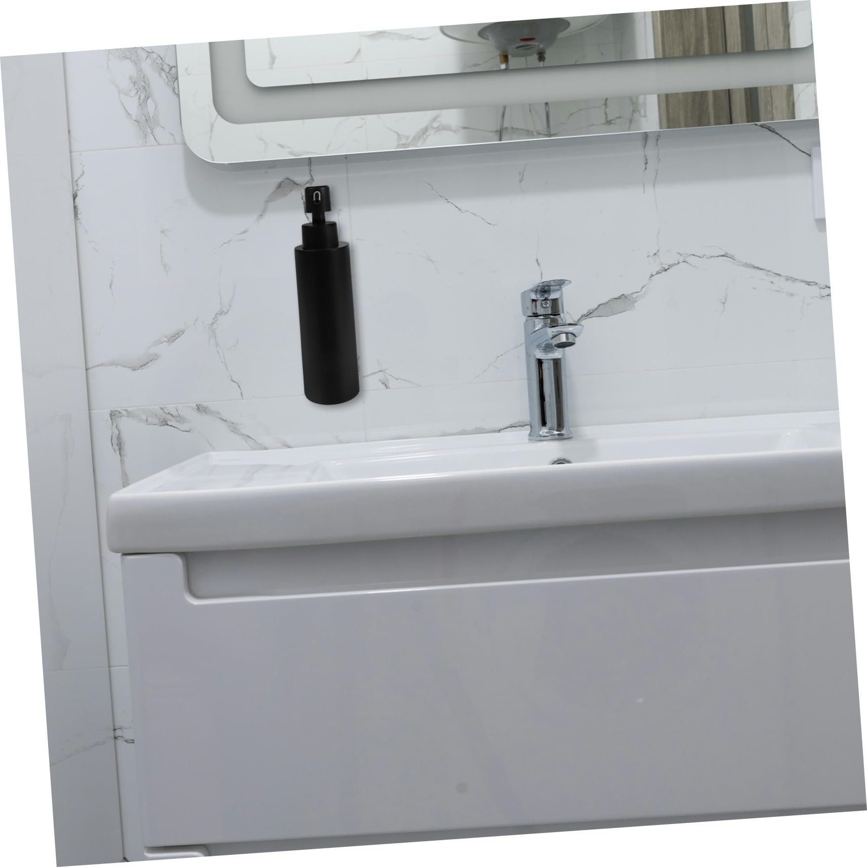 ERINGOGO Dispensador de Jabón Recargable de Acero Inoxidable Montado Pared con Bomba Manual para Baño y Cocina Diseño Duradero y Ahorro de Espacio