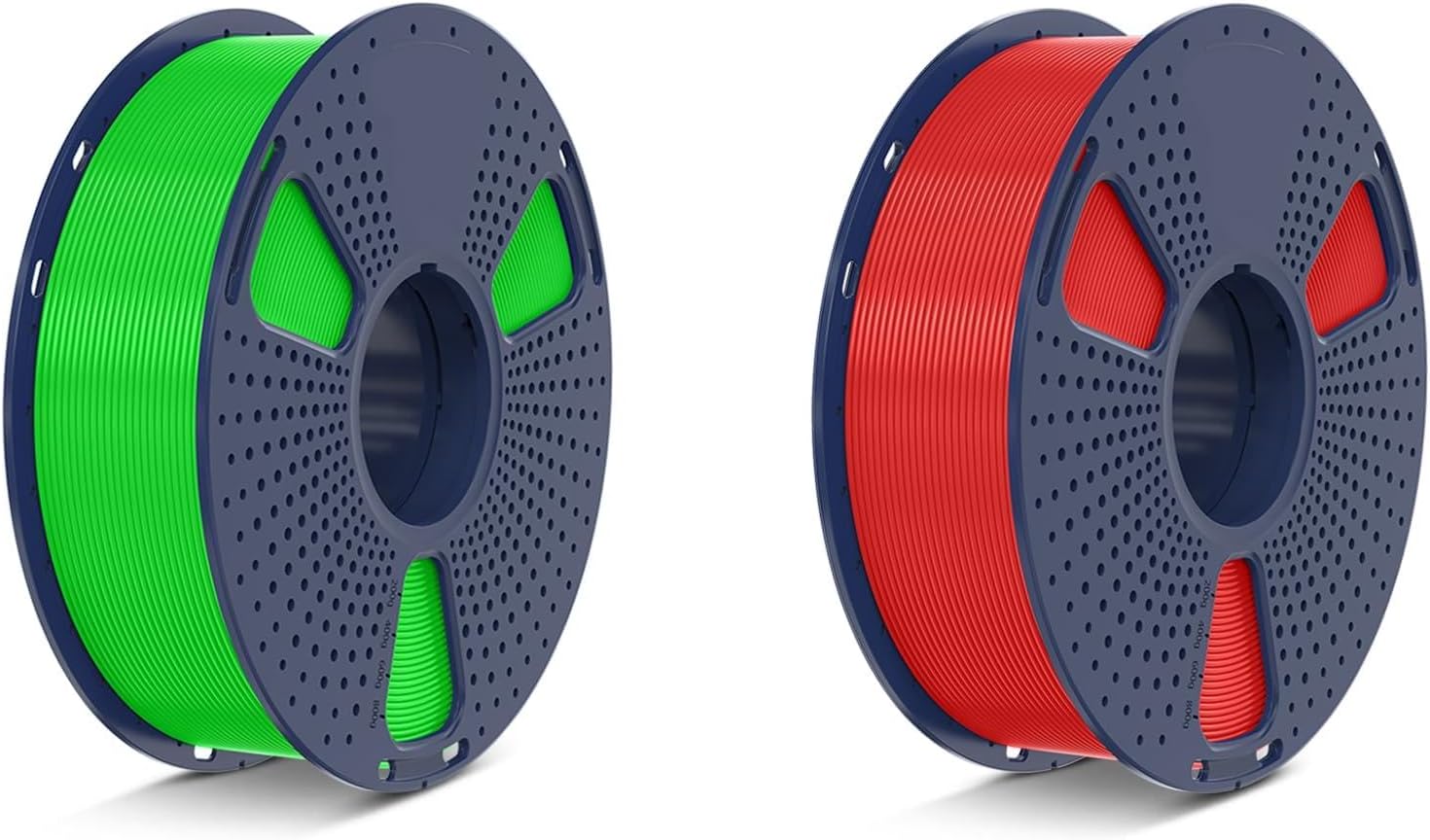 SUNLU High Speed PLA Filament 1.75mm, 30mm/s - 600mm/s Print Range, 1KG*2 Rolls Green+Red