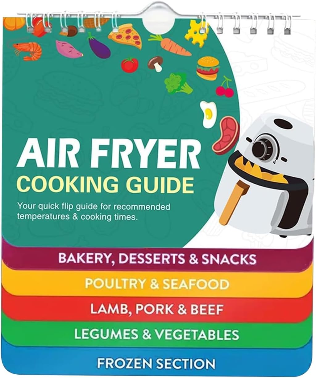 Air Fryer Cheat Sheet Cooking Guide Booklet Air Fryer Cooking