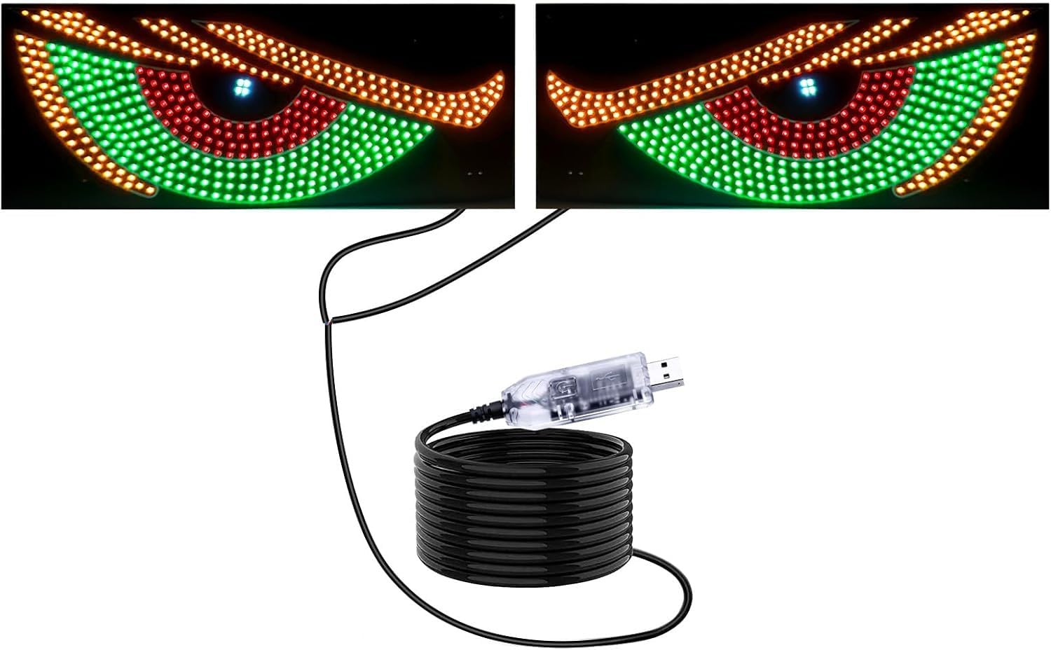 2PCS das böse auge, eine frontbrille das auto und es wurden die leds eingebaut: die leds 11. Die sats des suv pickup-truck rv