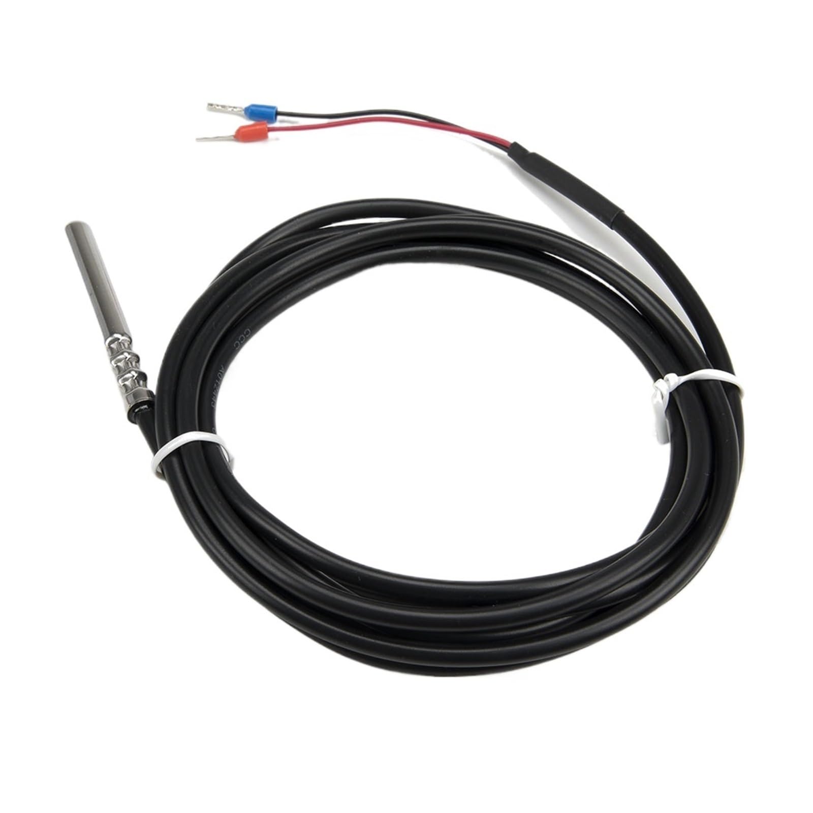 NTC 2 m PVC-Kabel Edelstahl wasserdichte Sonde 10 K Widerstand RTD-Temperatursensor(3435 B 5x50mm probe)