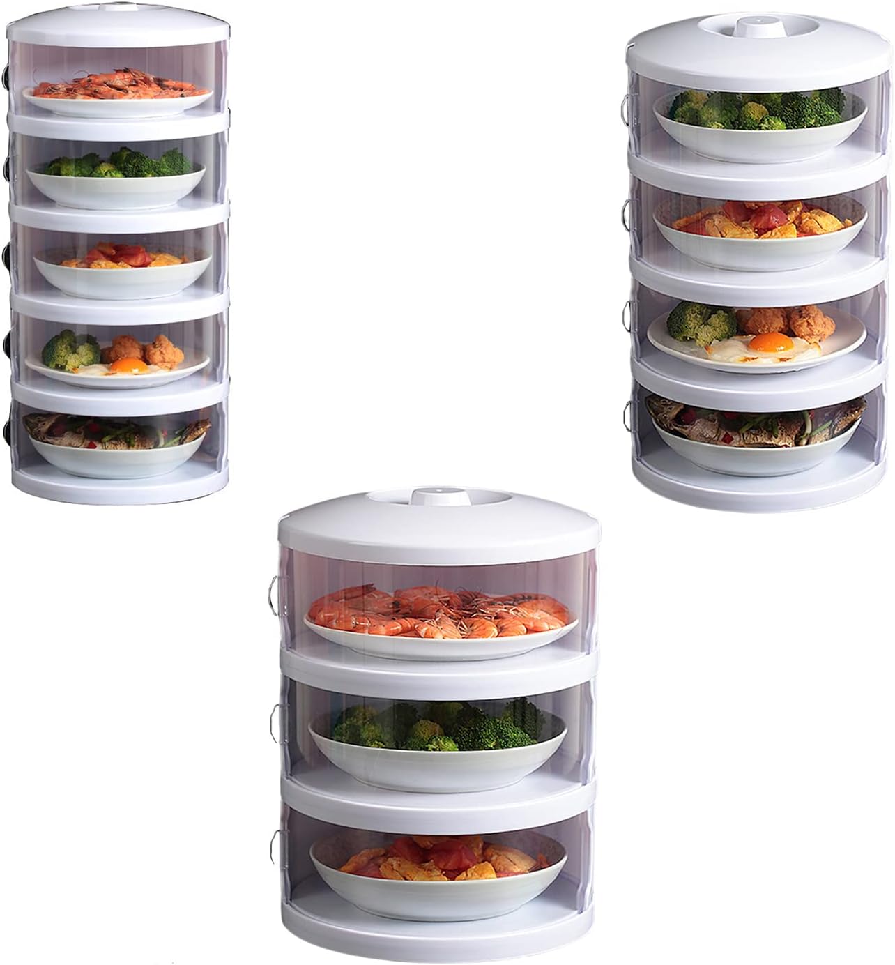 Kitchen Storage Food Cover Insulation Dust-proof Covers Multilayer Anti-flies Dining Table Leftovers Storage Organizador Protection Box Boxing Multilayer Insulated Vegetable Cover Stackable Food Box