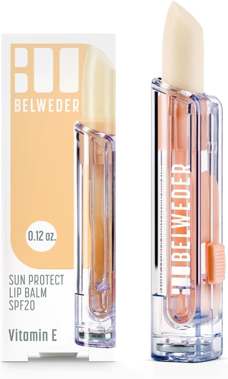 BELWEDER – Sun Protection Lip Balm SPF20 with Vitamin E – Lip Care with Sun Protection for Sea and Mountains – Protective and Restorative – Transparent Lip Balm Unisex (1 piece 3.5 g)