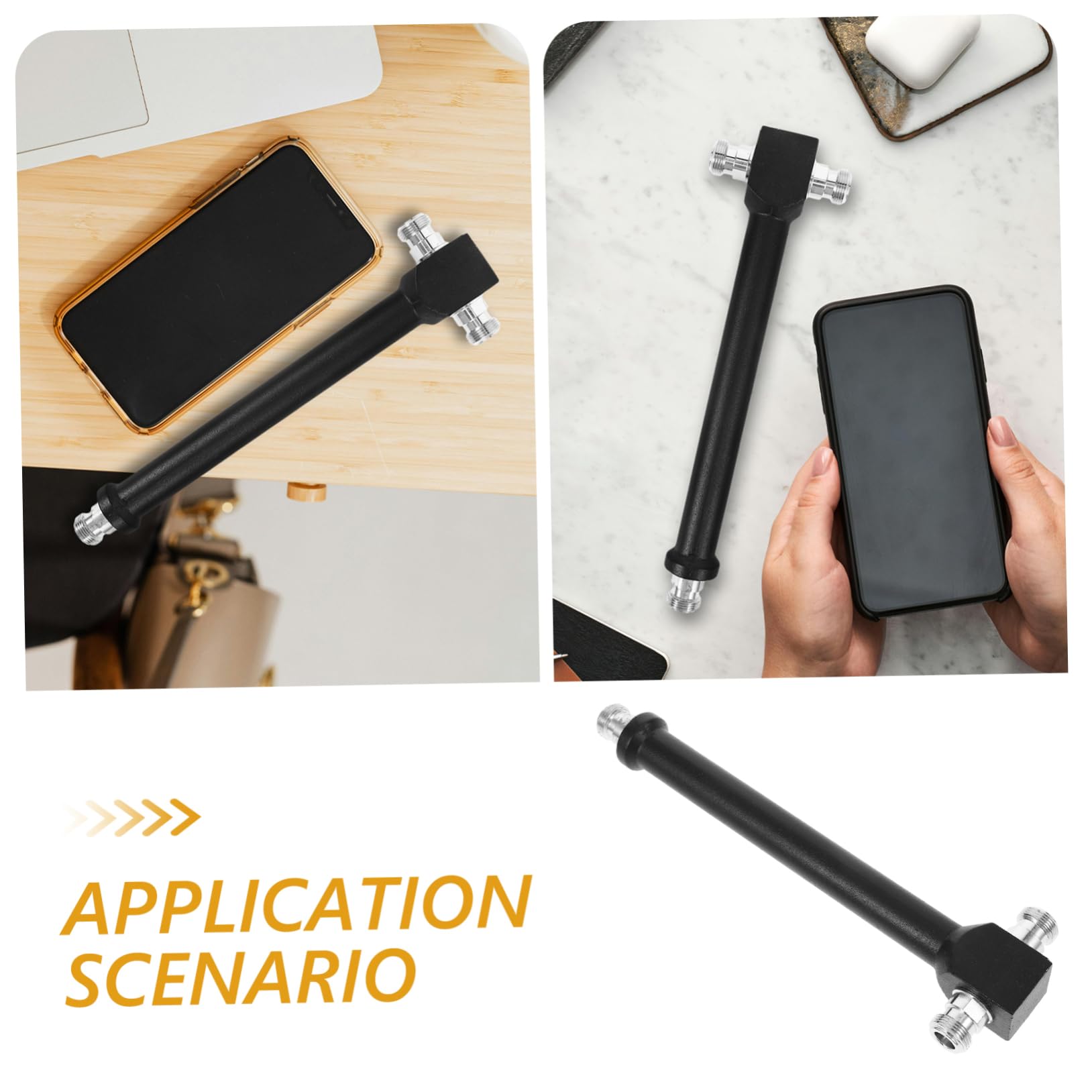 Mikikit 3pezzi Potenziatore Di Segnale Mobile Vie Splitter Per Smartphone Amplificatore Pratico Per Casa Ufficio e Officina Facile Da Installare e Riutilizzabile