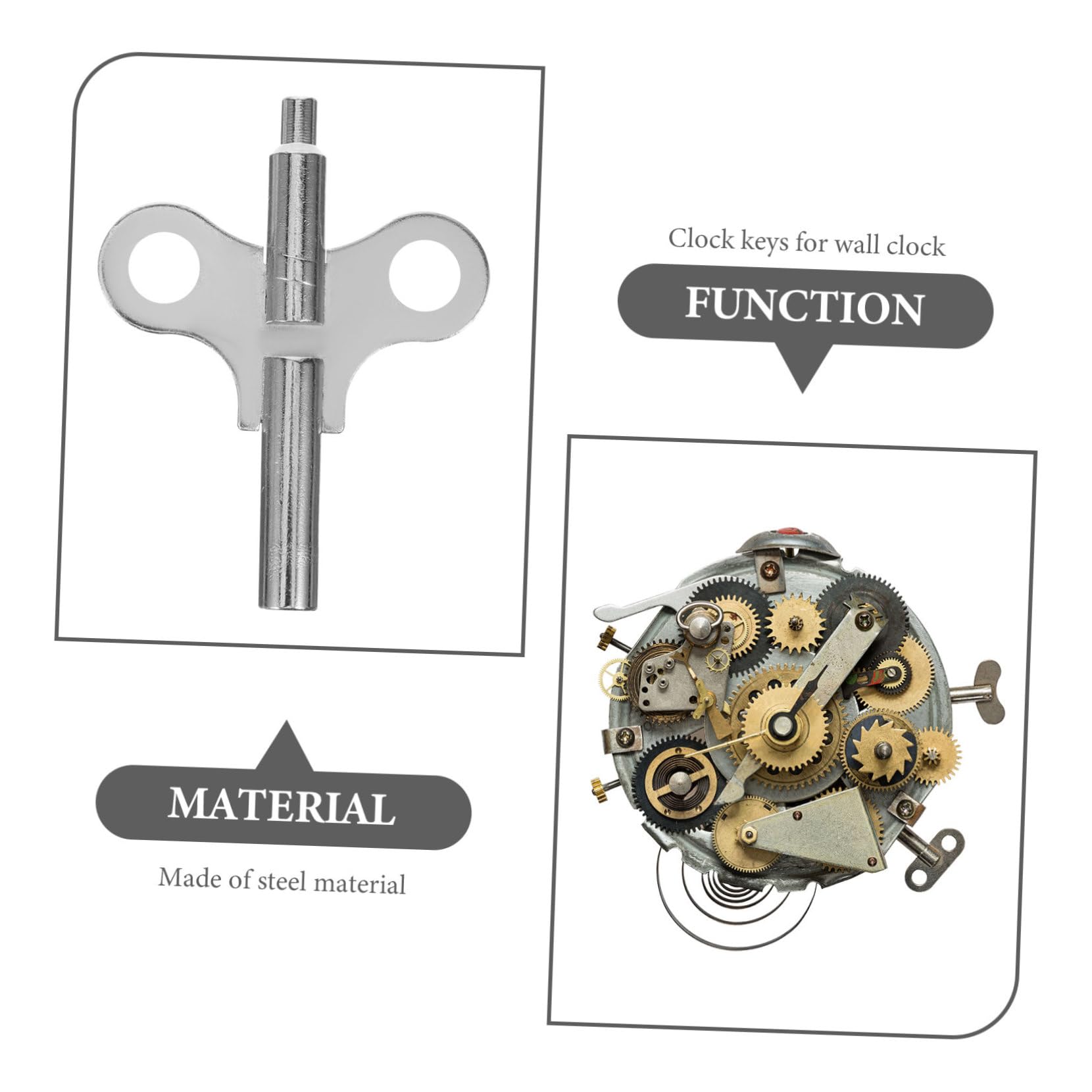 HOMSFOU 10pièces Clé De Remontage pour Horloge Outils De Réparation De Mécanisme Accessoires pour Horlogers Et Amateurs De Montres
