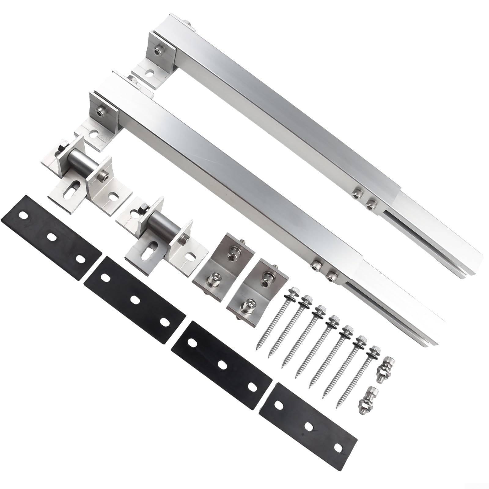 Supporto solare in alluminio resistente alle intemperie per tetto | Gambe da 36-68 cm, angolo 0-60°, lega AL6005-T5, antiruggine, installazione rapida
