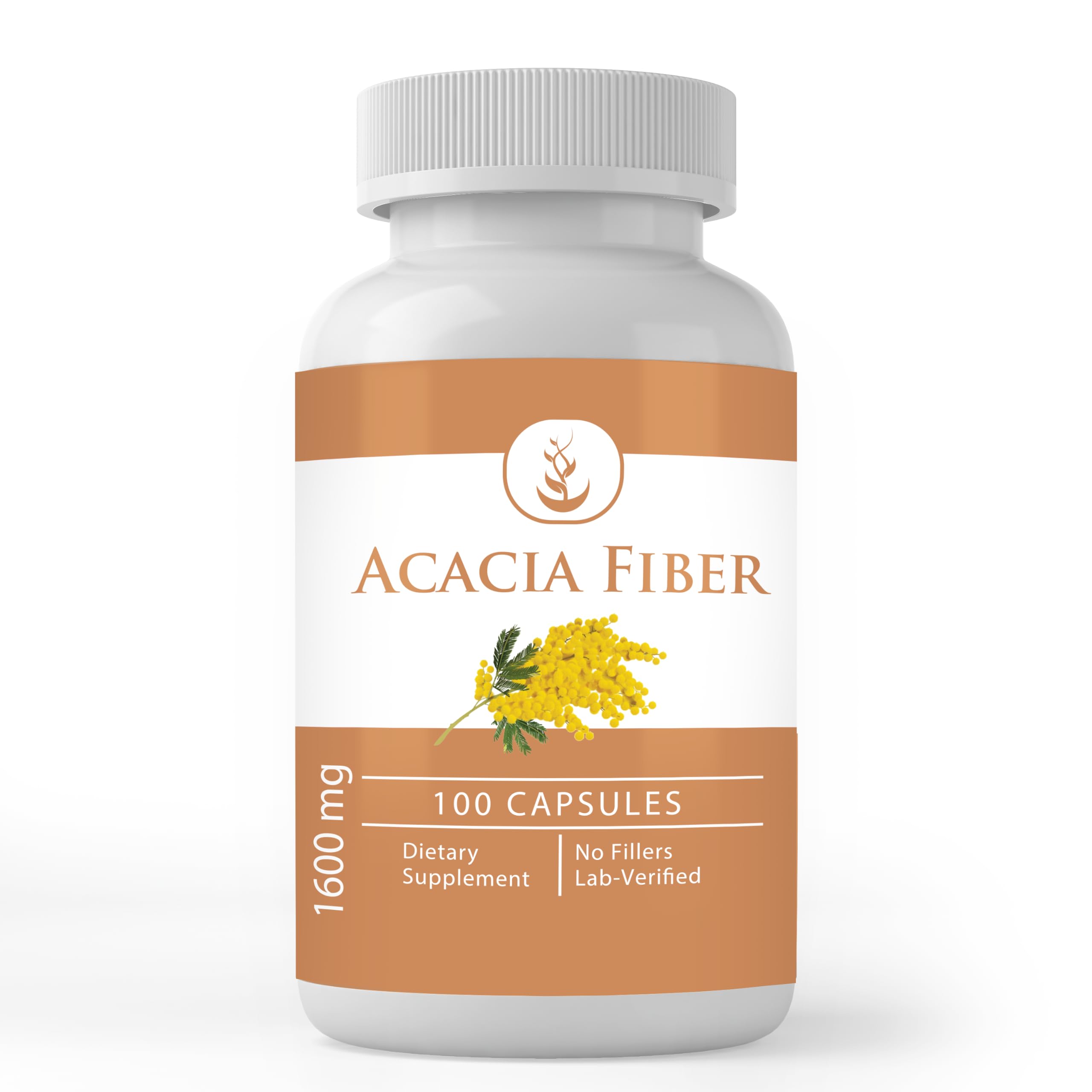 PURE ORIGINAL INGREDIENTS — Suplemento de fibra de acácia em cápsulas — 100 cápsulas