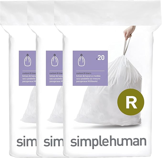 simplehuman Code R Custom Fit Drawstring Trash Bags in