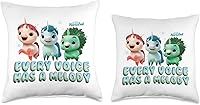 Vista 3 de Every Voice Has a Melody - Almohada de 18 x 18 pulgadas, multicolor