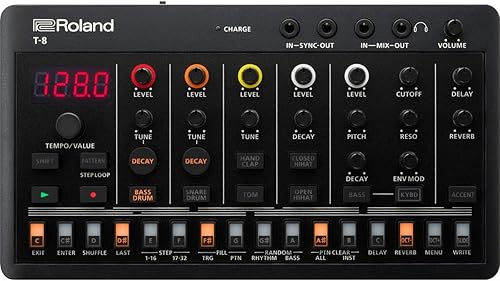 Miniatura 3 de Roland AIRA Compact T-8 Beat - Sonidos de máquina de graves ultraportátiles  Secuenciador de batería TR-REC  Seis pistas de ritmo  Efectos