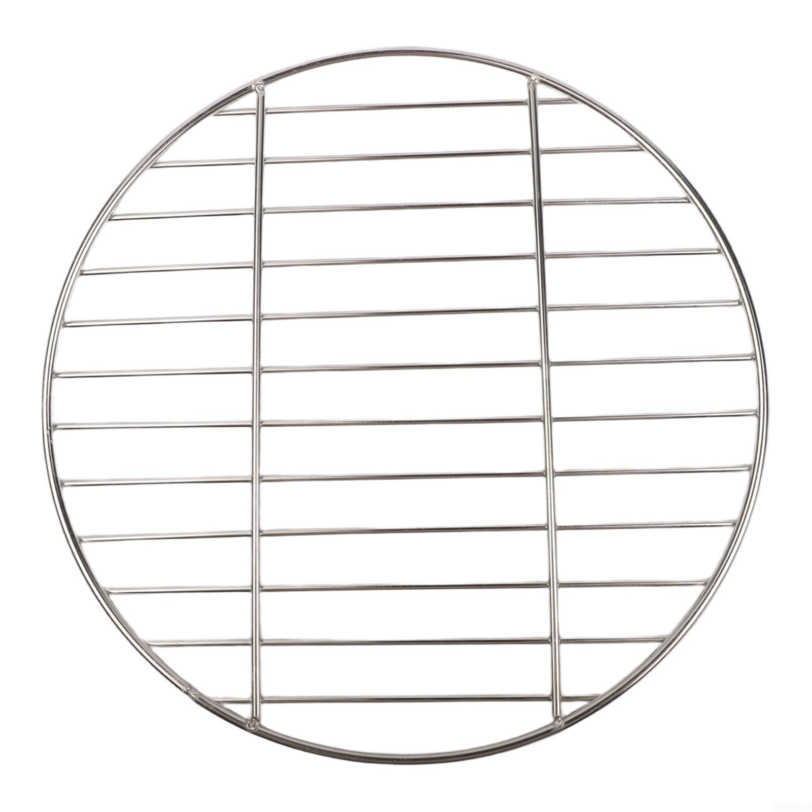 Donkivvy Stainless Steel Round Grate, 35cm Diameter Round Cooking Grate Fits for Charcoal Kettle Grills Grill Grates, Portable Barbecue Accessory(35cm)