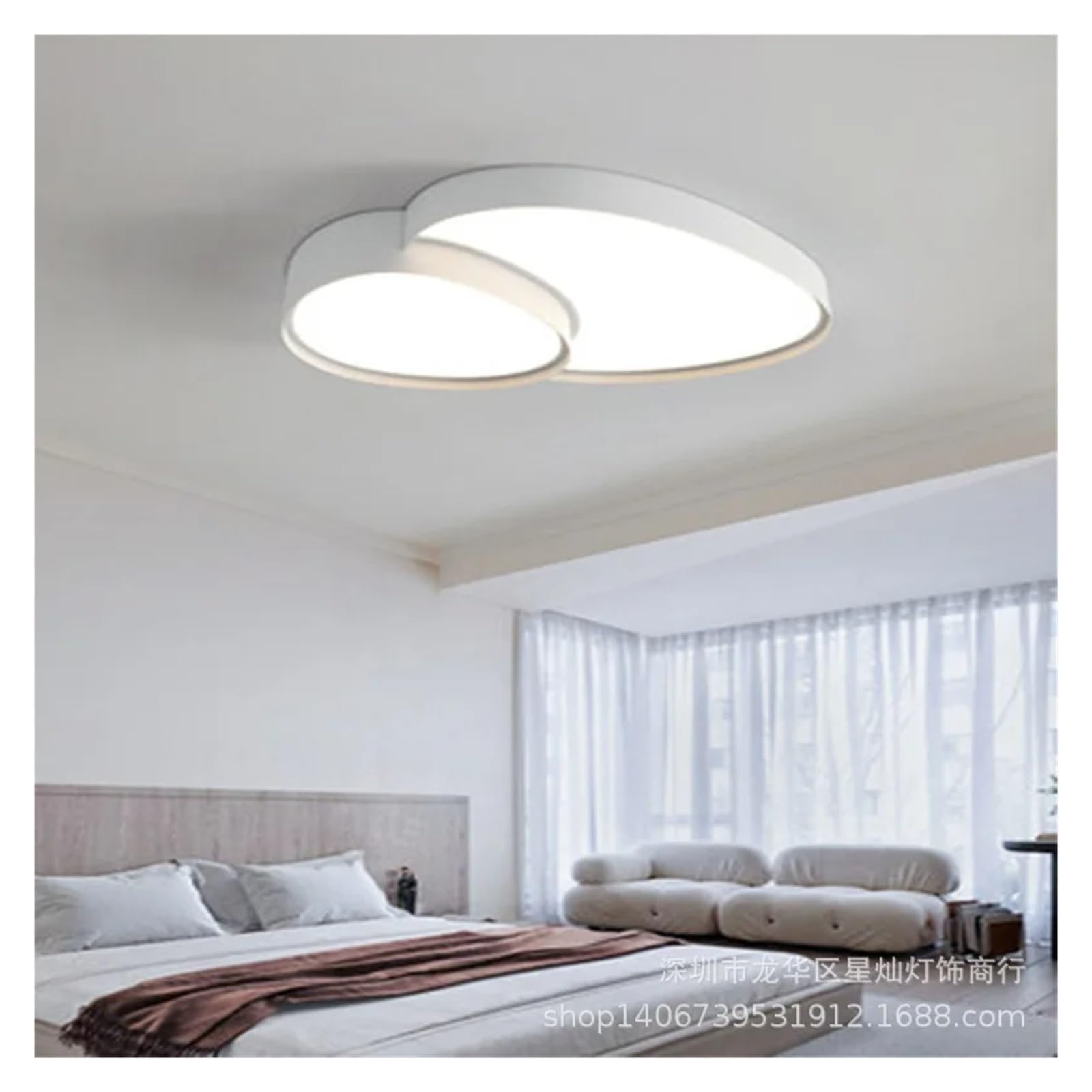 Modne lampy sufitowe LED z możliwością ściemniania, czarno-białe, pasują do salonu, sypialni, łazienki, wystroju domu, oświetlenia wewnętrznego, oświetlenia
