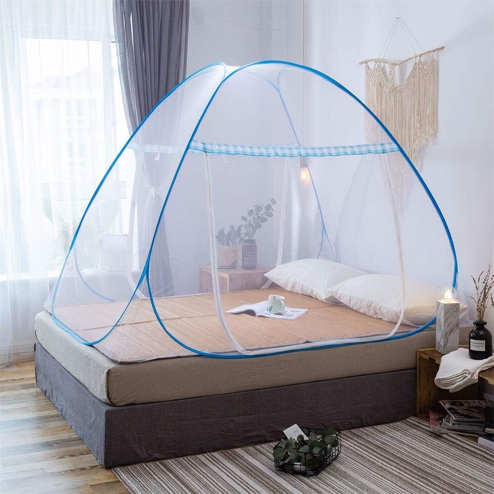 RioHouse Mosquito Nets, Double Entrance Bedroom Household Anti-Mosquito Net (180x200cm)