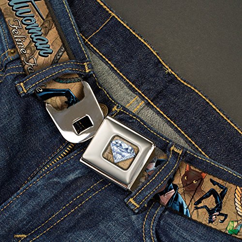 Cinturón Buckle Down varones multicolor casual con hebilla ajustable resistente 2