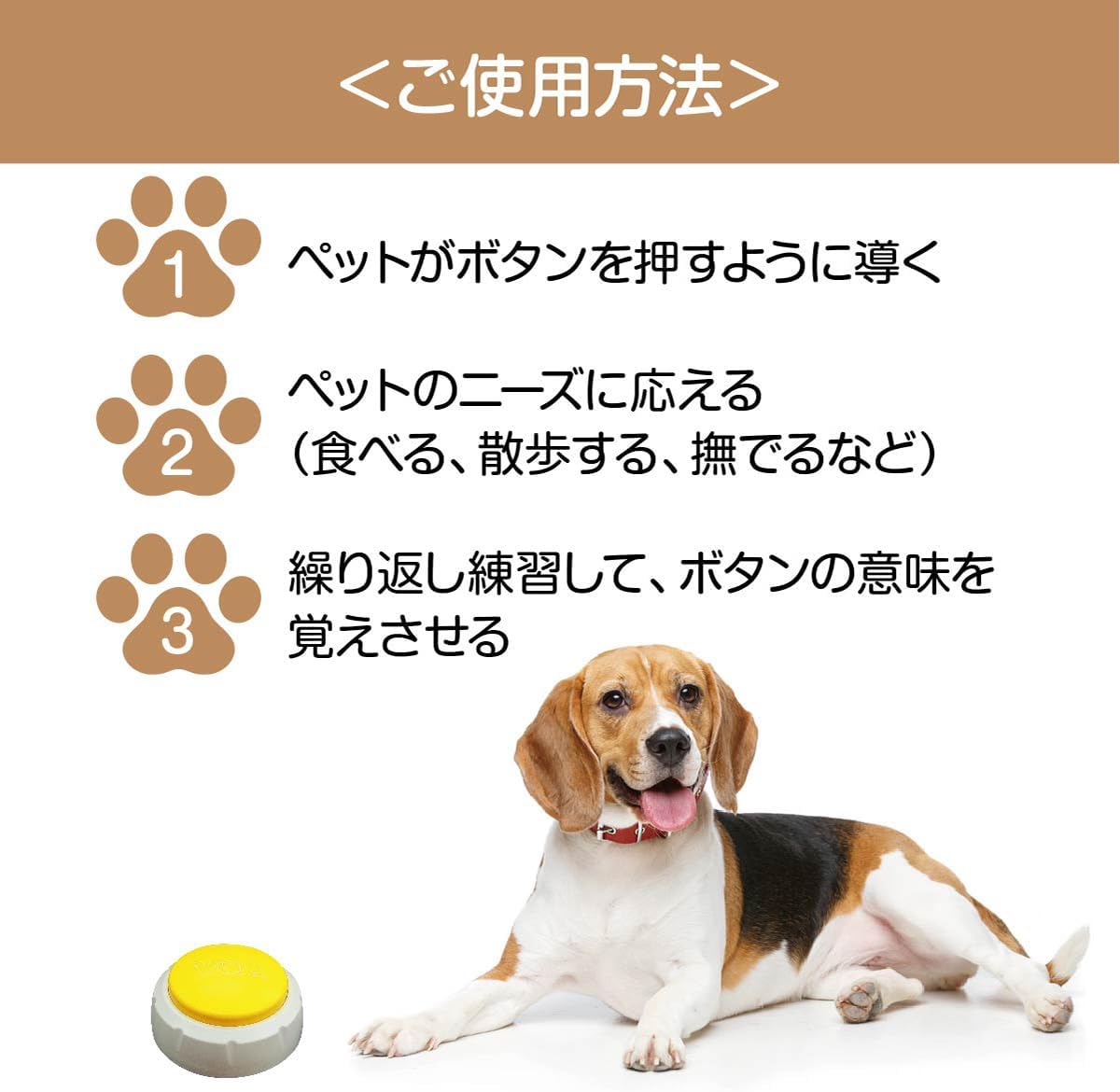 ペット用 会話ボタン 6個セット コミュニケーション 録音ボタン 30秒録音再生 おもちゃ pet-botton 【ソフトチューワー】