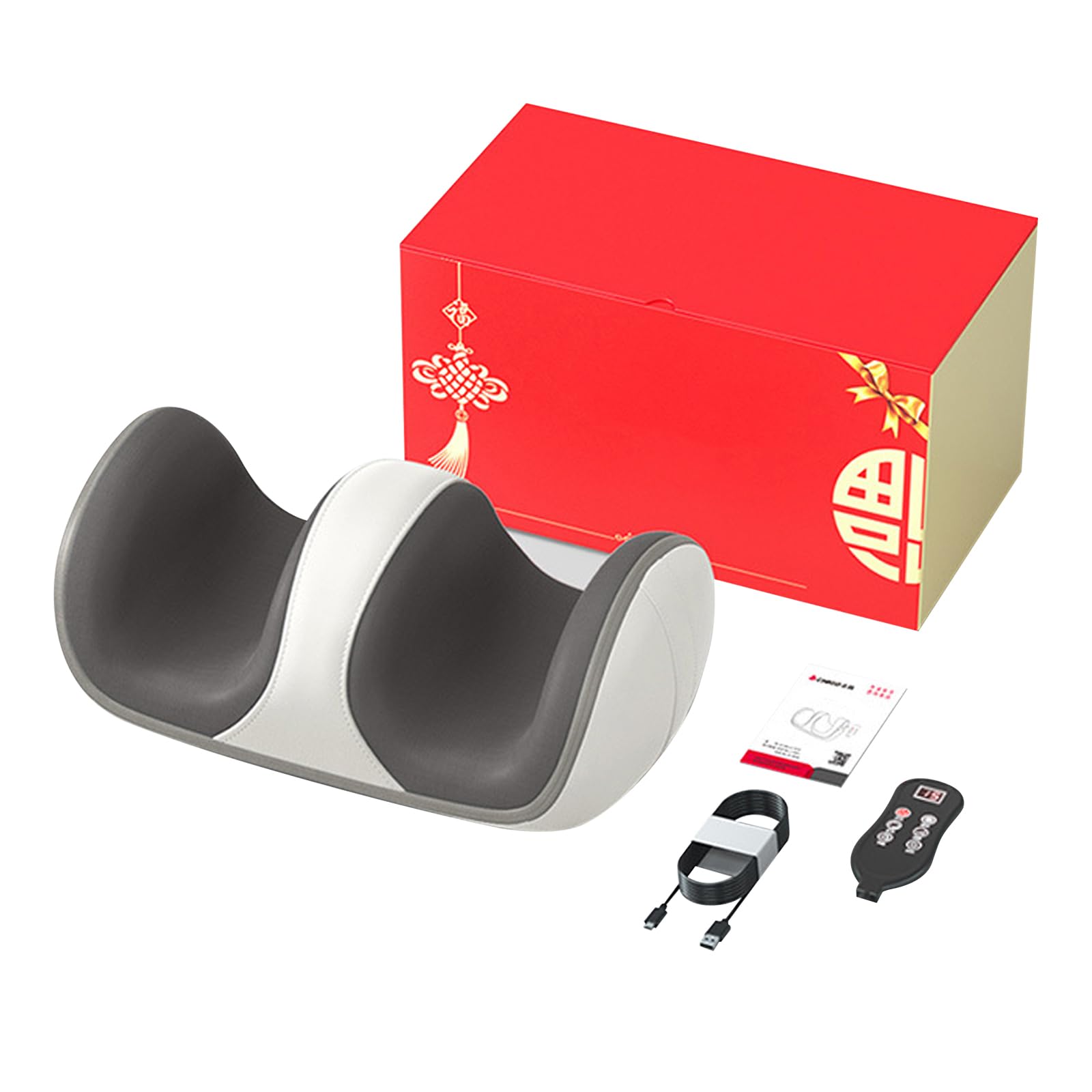 Shiatsu masażer do stóp, elektryczny masażer do stóp z funkcją ogrzewania 24 W 2000 mAh ogrzewanie na podczerwień, masaż w wielu miejscach, 20 głowic do masażu piłek, 2 regulowane poziomy temperatury