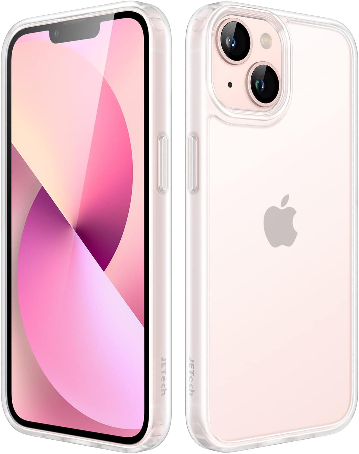 JETech Matte Case for iPhone 13 6.1-Inch, Shockproof Military Grade Drop Protection, Frosted Translucent Back Phone Cover, Anti-Fingerprint (Frosted Clear)