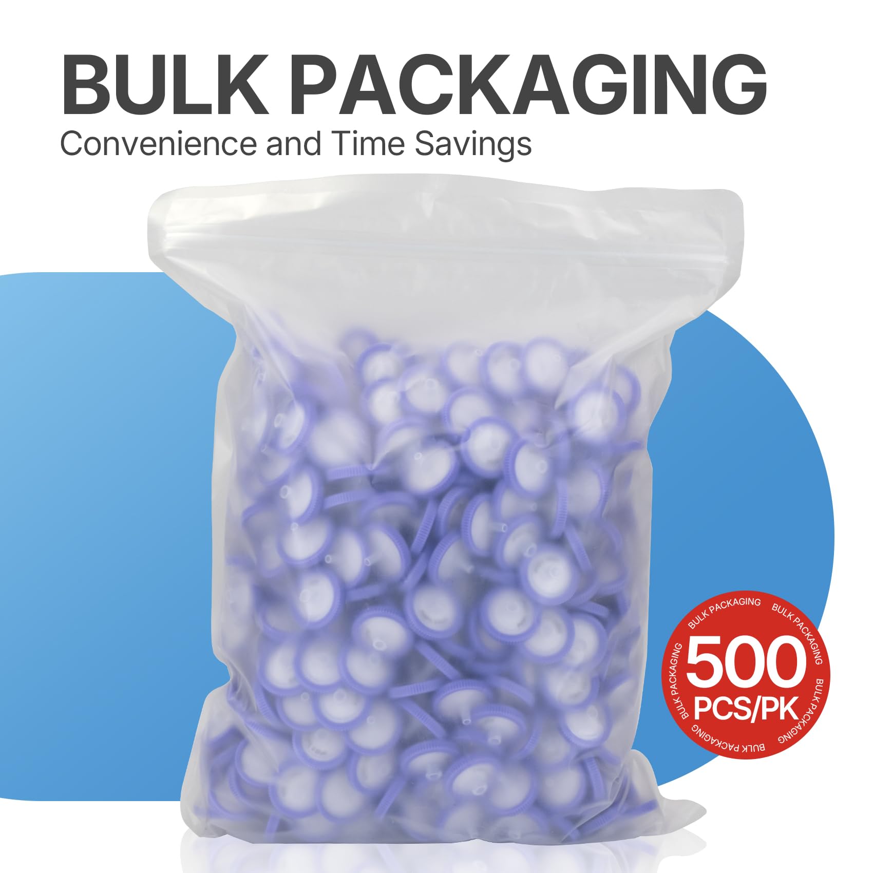 500Stk/Beutel PVDF Spritzenfilter Hydrophile 0,22 μm Porengröße, 25 mm Membran Durchmesser, Labor-spritzenfilter, HPLC und GC spritzenfilter