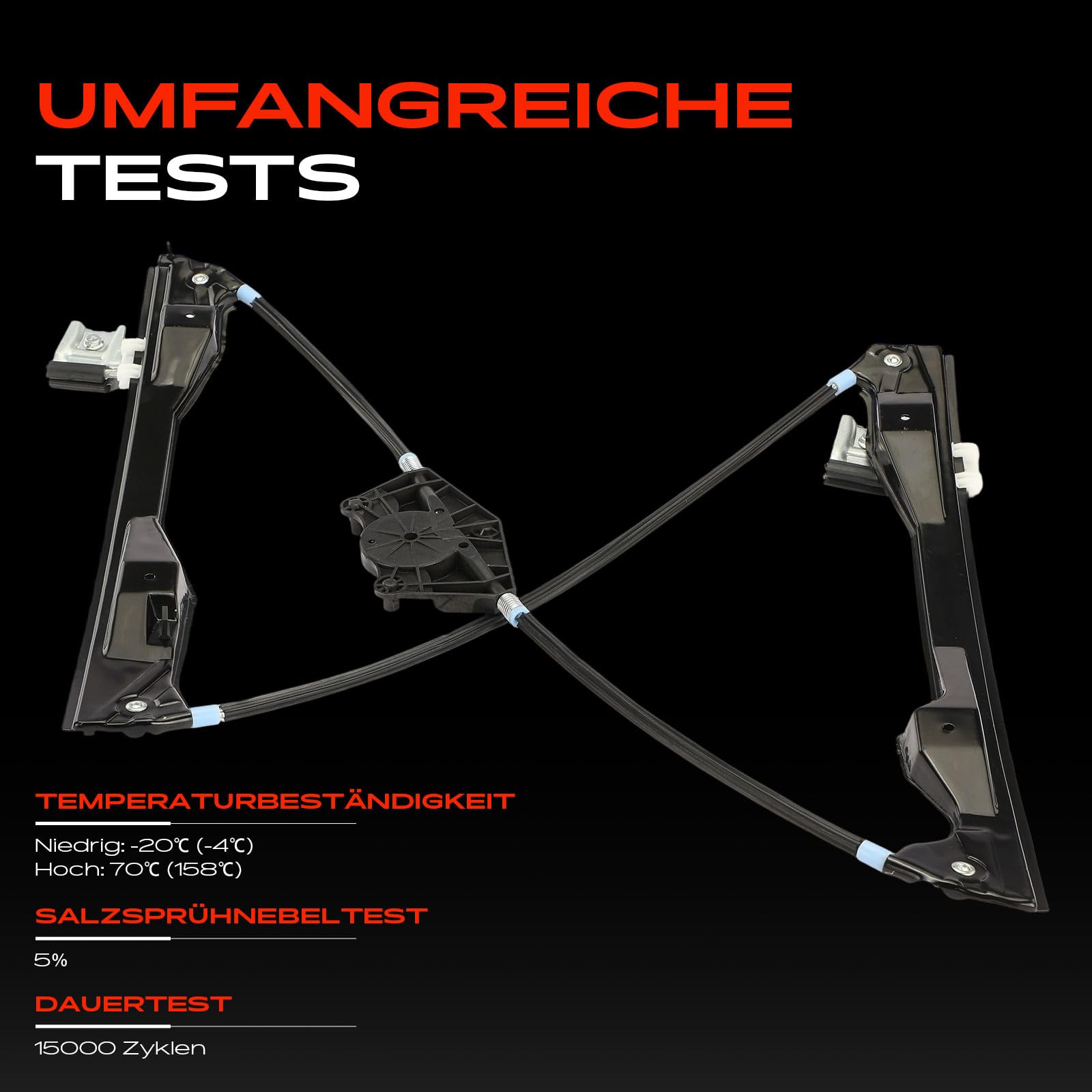 Frankberg Fensterheber elektrisch ohne Motor 4/5 Türer Vorne Links Kompatibel mit Fabia I 6Y2 6Y3 6Y5 Alle Motoren 1999-2008 6Y1837461