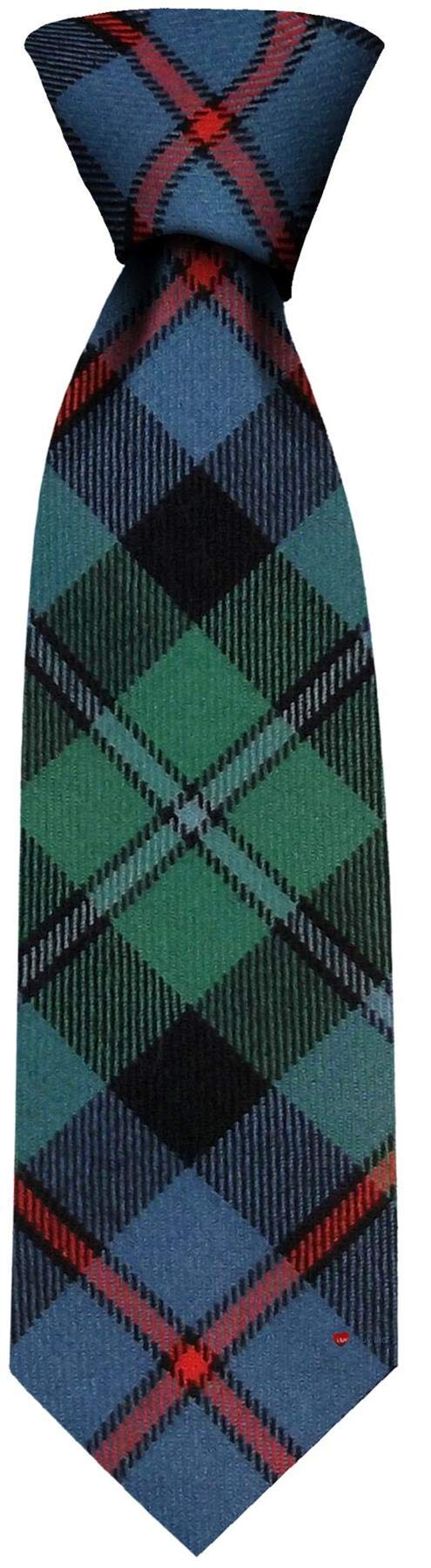 I LUV LTD Gents Neck Tie Campbell of Cawdor Ancient Tartan Lightweight Scottish Clan Tie