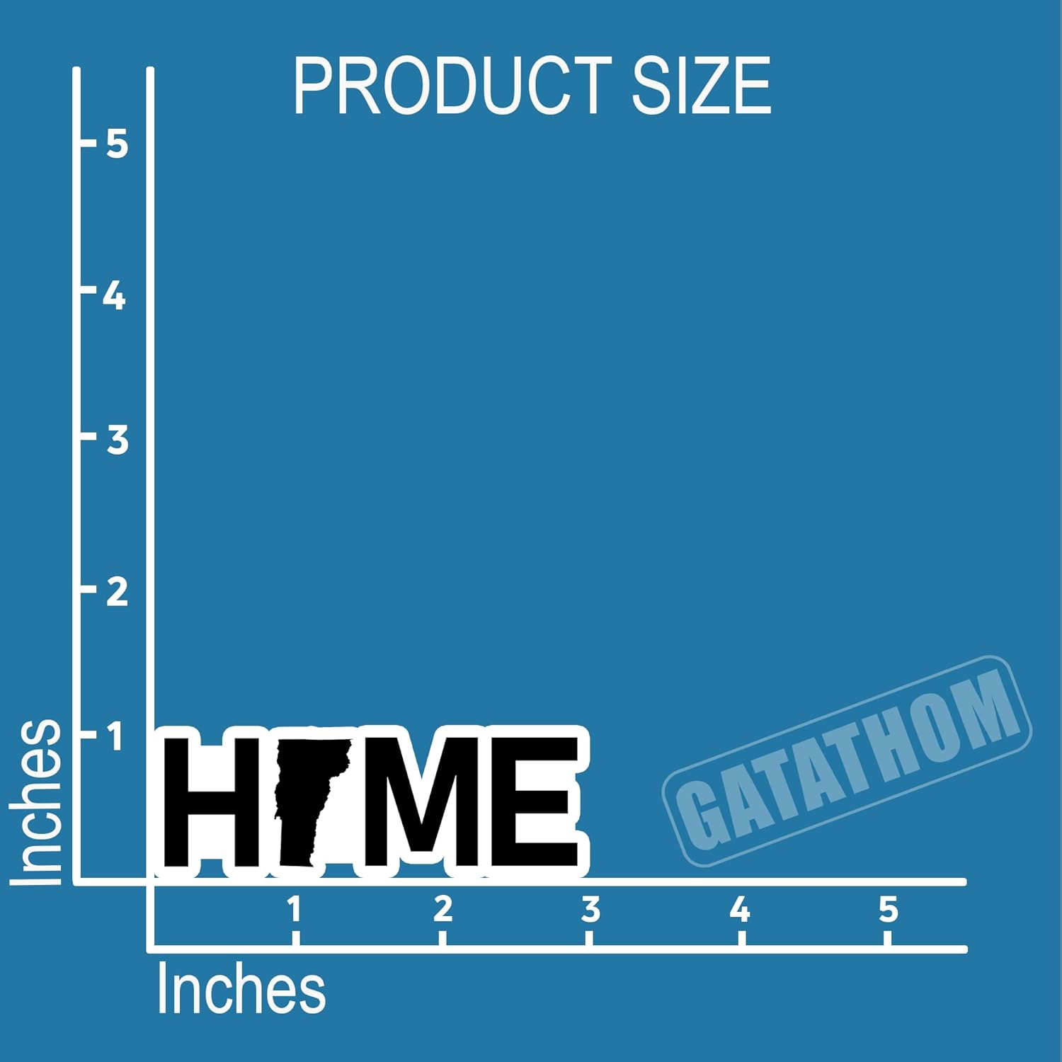 (3PCS) Vermont Sticker – Vermont Home Map Waterproof Vinyl US State Decal for Water Bottles, Laptops, Scrapbooking, Travel Gift, Local Pride, 3 x 1 inch - Image 2