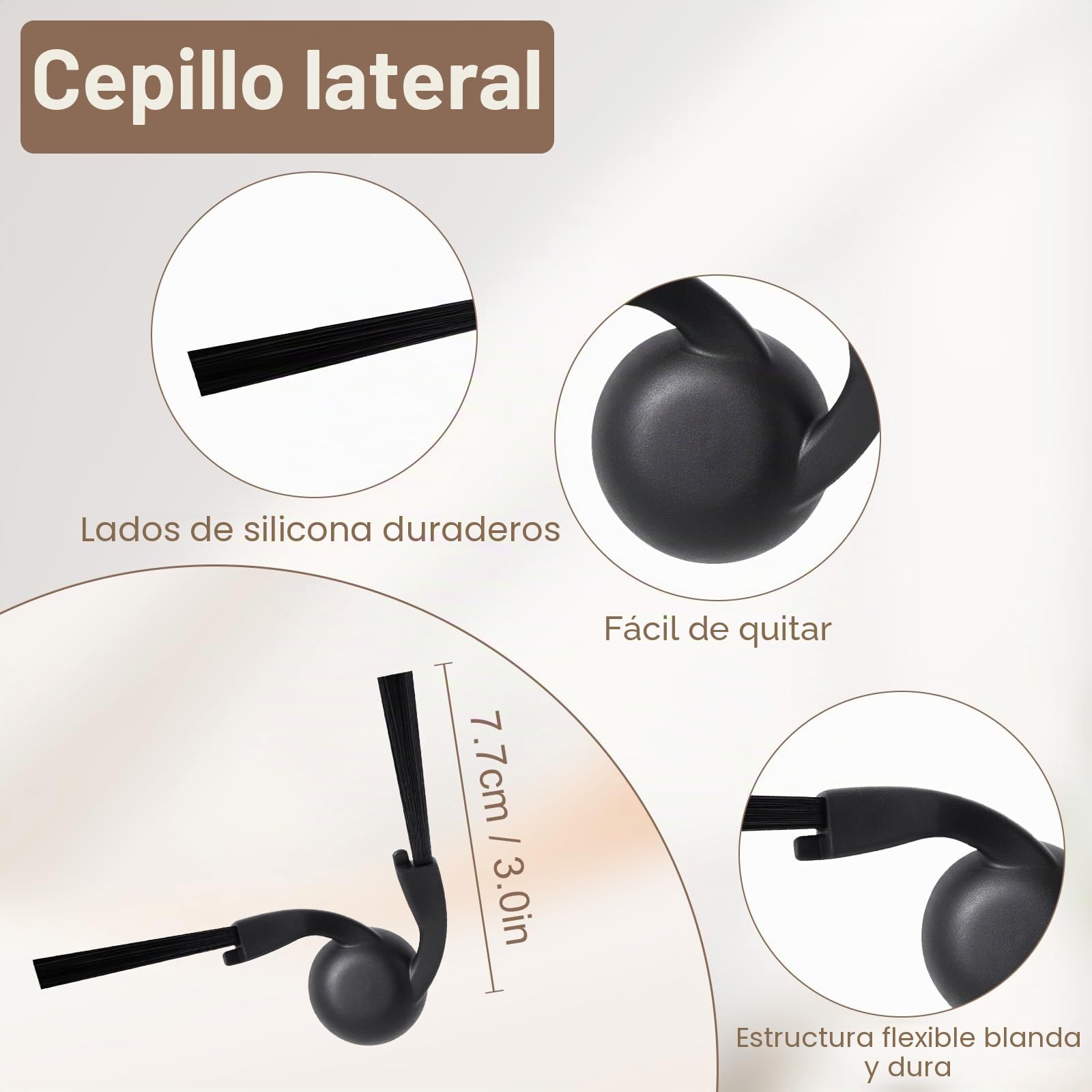 21 Kit de Accesorios de Repuesto para Xiaomi 5/5 Pro Robot Aspirador, 2 Cepillos Principales, 6 Cepillos Laterales, 6 Paños de Repuesto, 2 Filtros, 4 Bolsas para el polvo y 1 Cepillo de limpieza