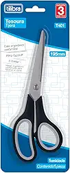 Tilibra - Tesoura Comfort Grip 195mm T401 Preta - 1 un