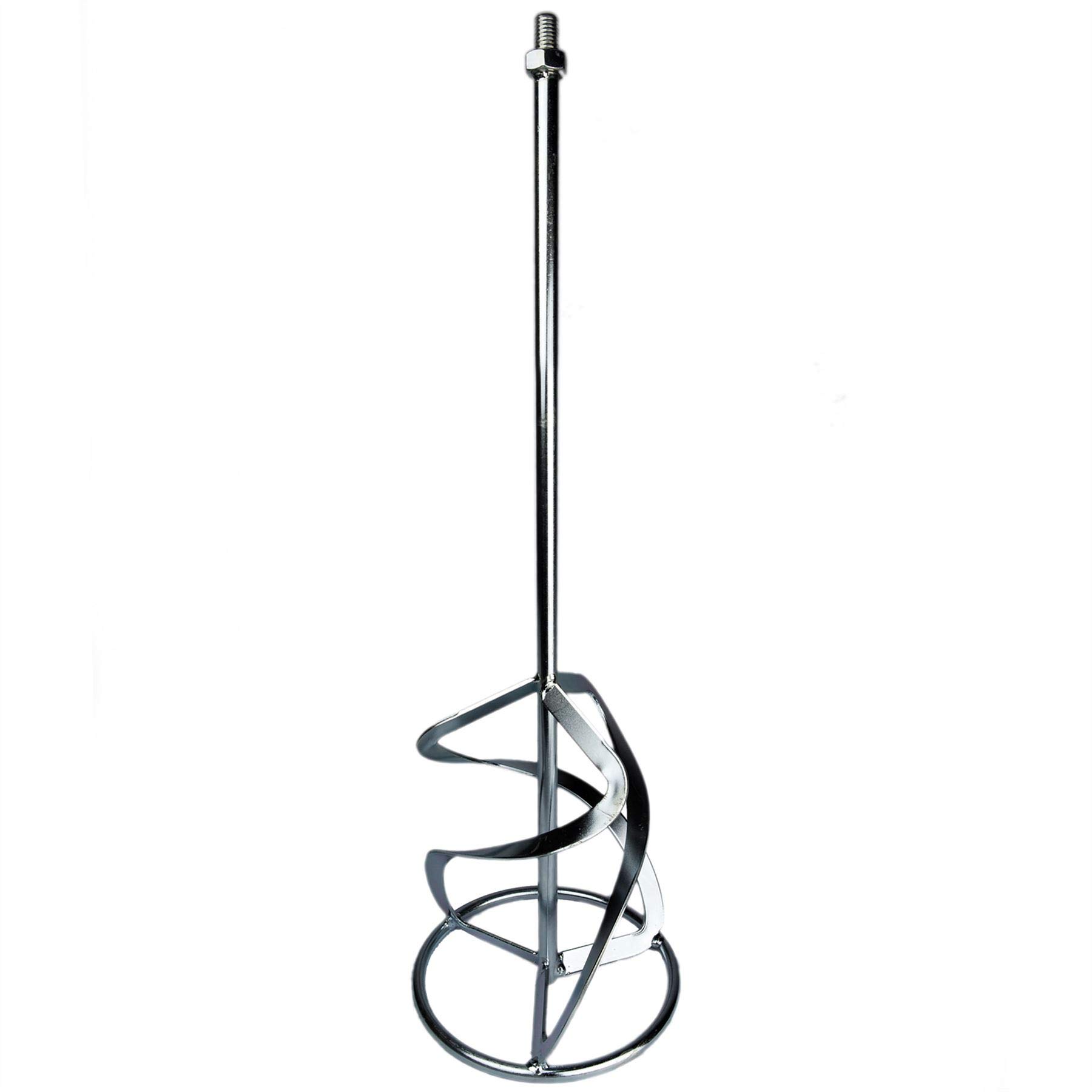 Toolty Multi-Colour Profesional Mixing Paddle - M14 Thread - Galvanized Mixer, Whisk, Stirrer - Positive 3-Blade - For Plaster, Gypsum, Adheives, Concrete, Cement, Glue, Paint, Diy (200 X 600 M14)