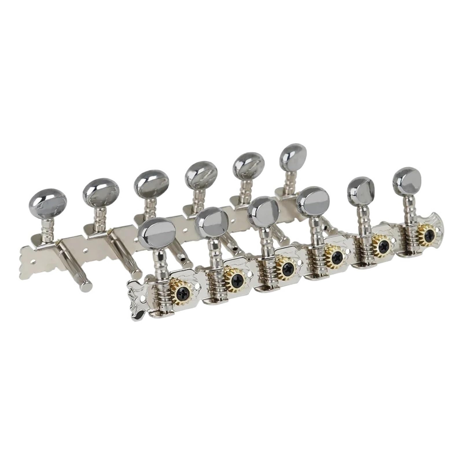 6L6R Stimmwirbel for Akustikgitarre, Stimmwirbel, Schlüssel, 12 Saiten, Maschinenkopf, Metall-Stimmknopf, Zubehör